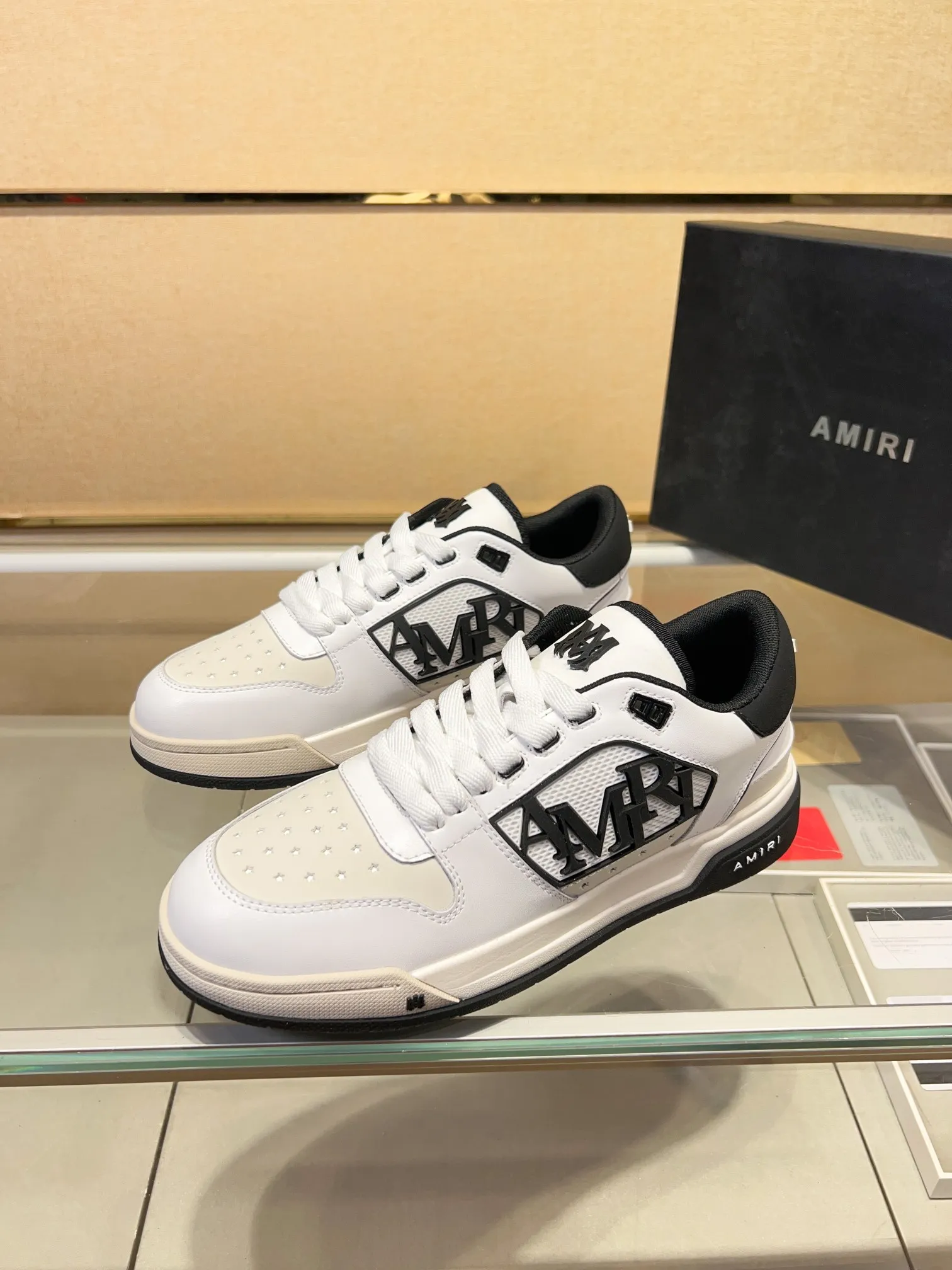 Men's men's shoes 💰500 [New style] 🌲🌲 Amiri - New Amiri trendy shoes, low-top casual sports shoes, the same style as celebrities, made of selected cowhide stitching, original outsole, comfortable on the feet, high-end workmanship, welcome to buy Size: 39-45 (customized for 46)
